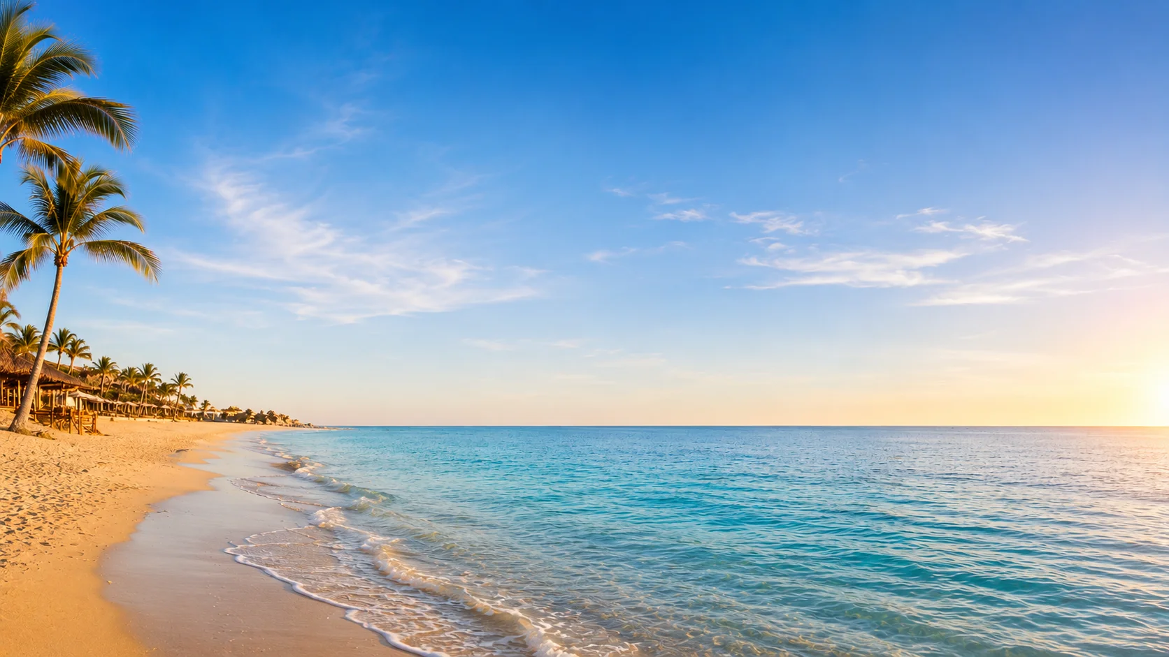 Coast and ocean at sunset